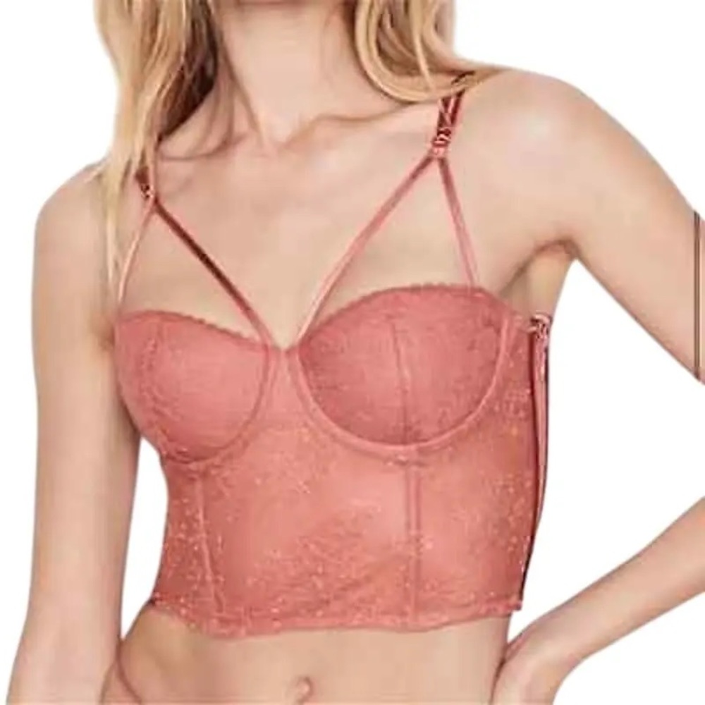 Victoria's Secret Pink Balconette Bra with Underwire Support